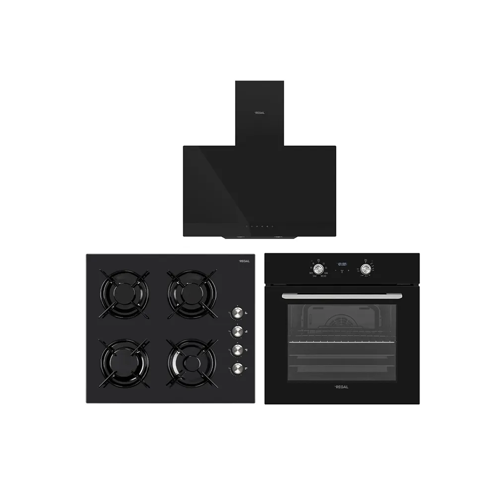 Regal Eğik Siyah Dijital Set